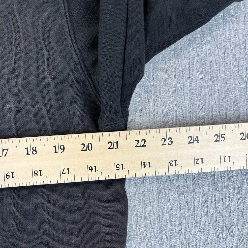 The North‎ Face Hoodie Mens Medium Black Graphic Mountain Landscape Pullover